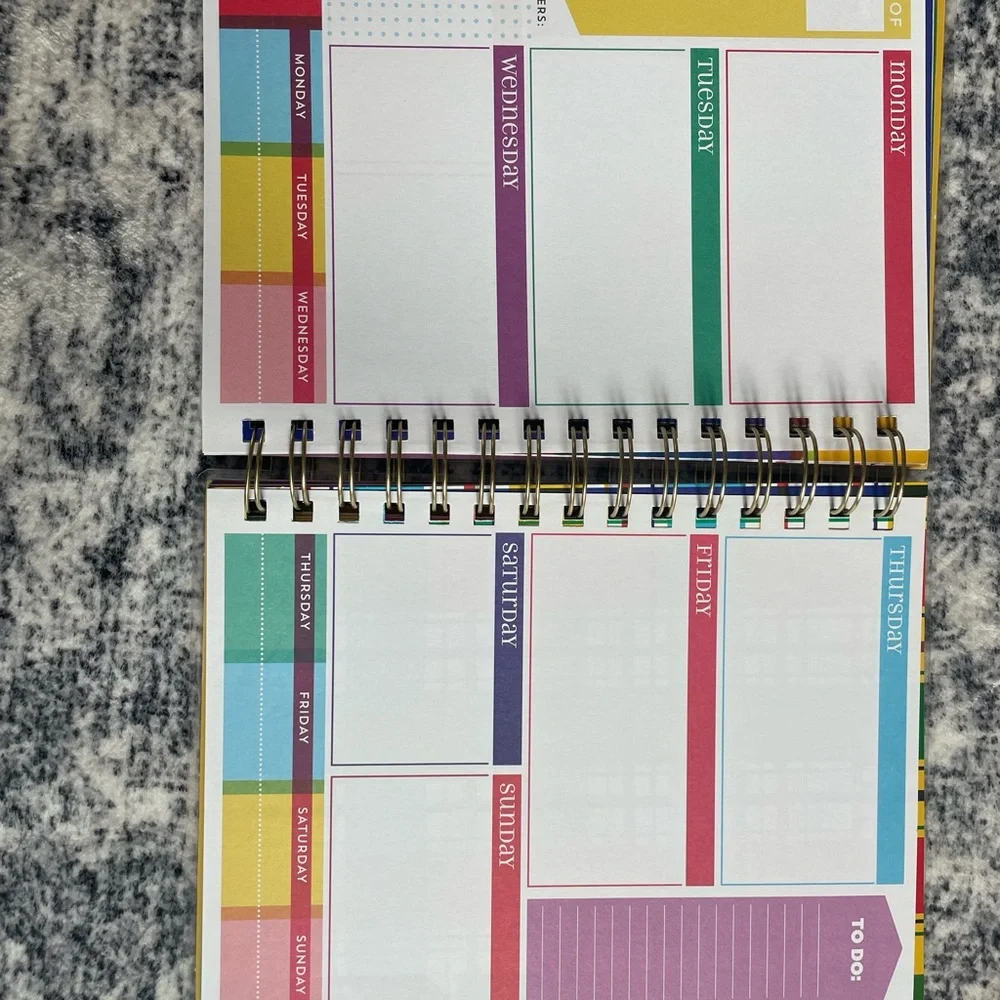 Colorful Weekly/Monthly year Planner